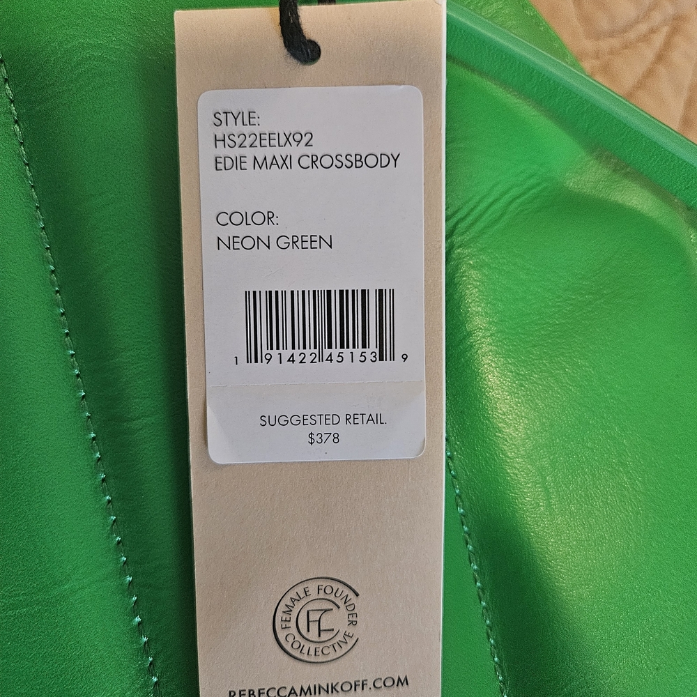 Rebecca Minkoff Vibrant Green Crossbody Bag - Picture 6 of 6